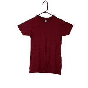 District Threads Mens Red Short Sleeve Crew Neck Pullover T-Shirt Size Small